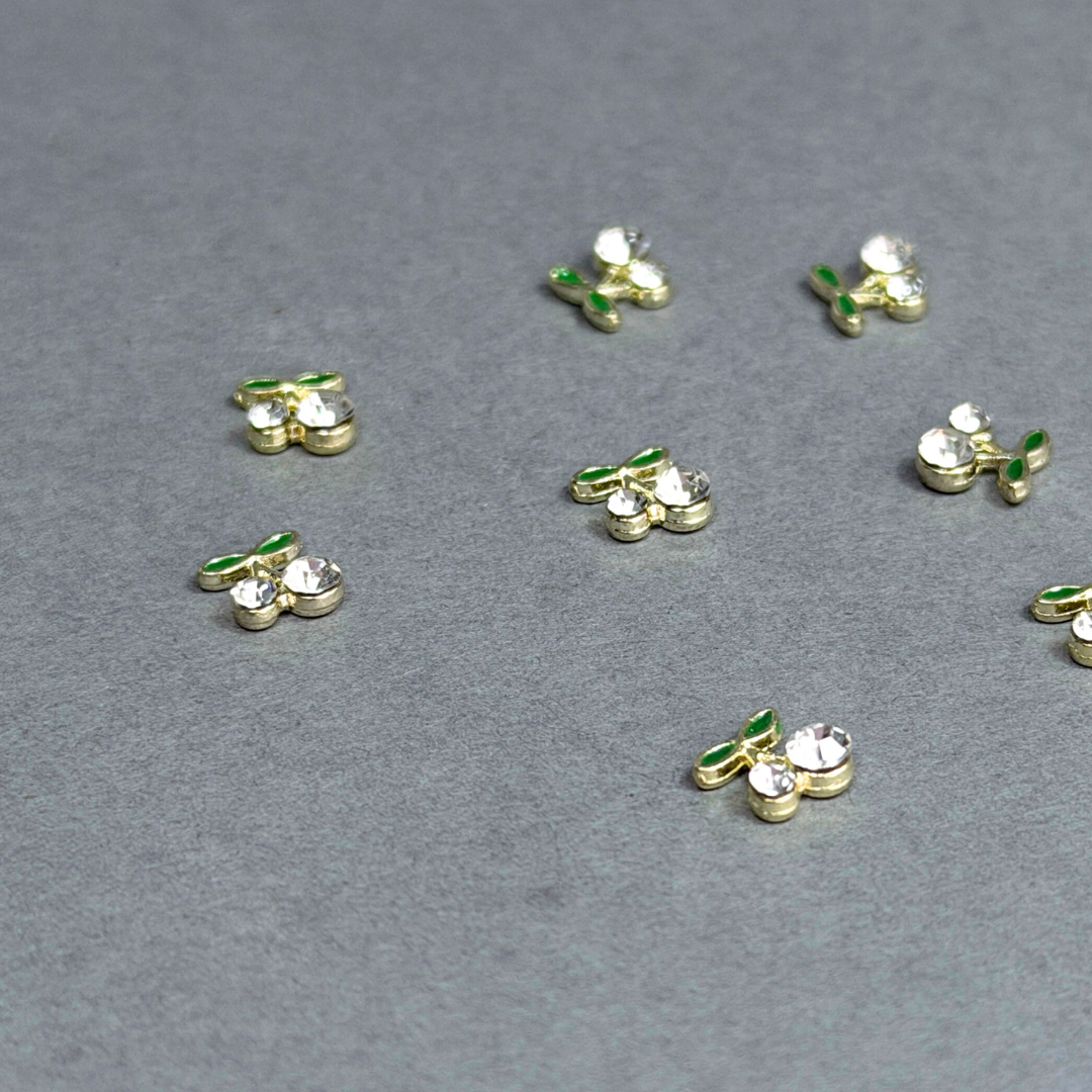 Mini Cherries - Gold/Clear