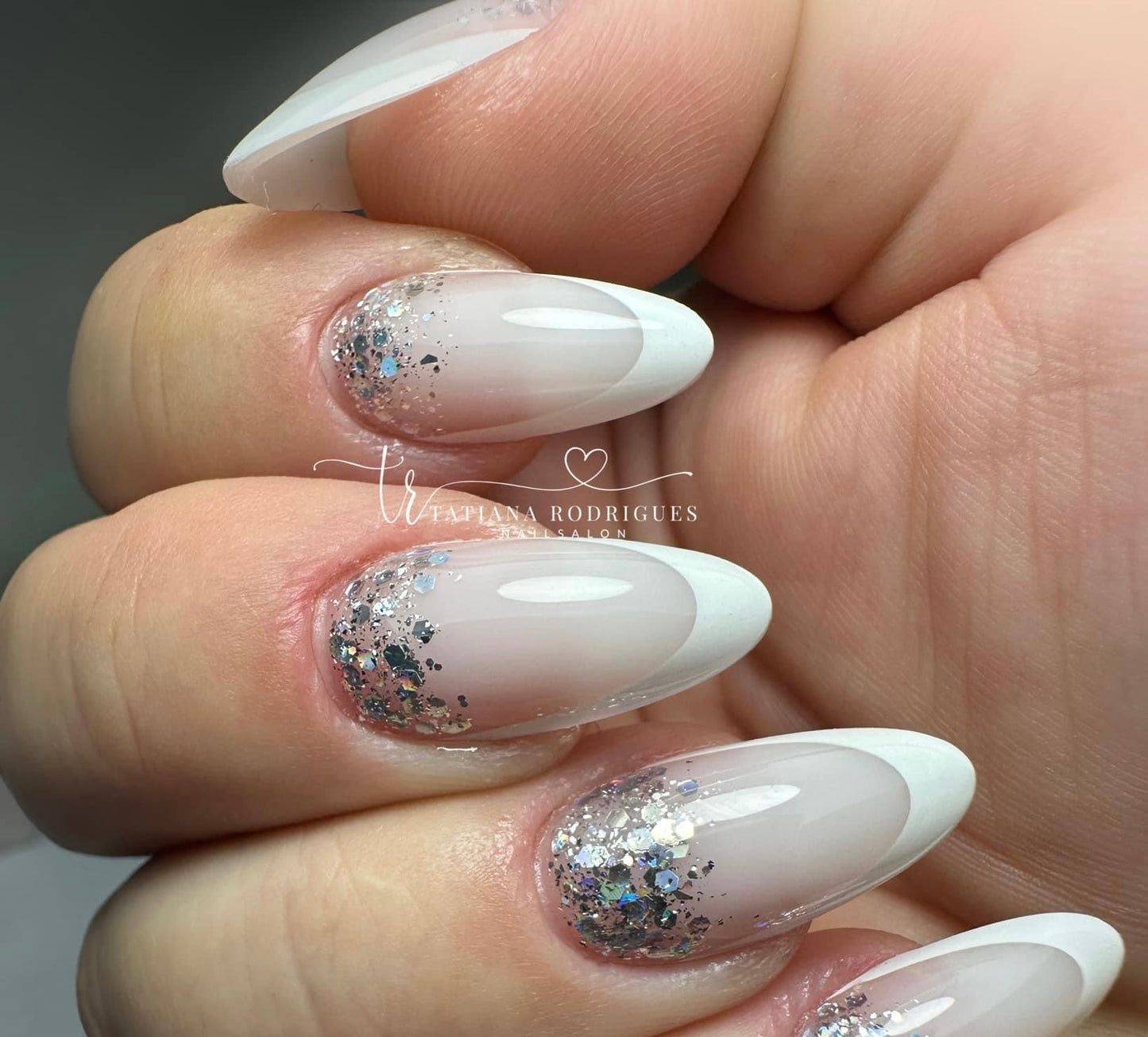 Medium Almond - White French