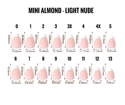 Mini Almond - Light Nude