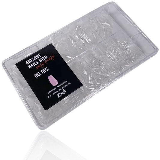 Easy Peasy Gel Tips - Short Coffin (Extra Sculpted)