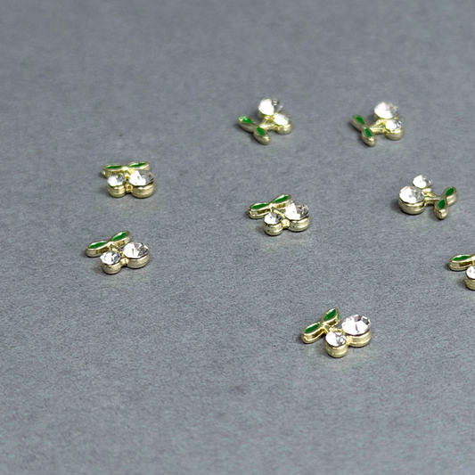 Mini Cherries - Gold/Clear
