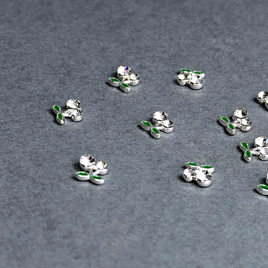 Mini Cherries - Silver/Clear