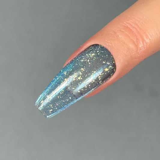 Less Filing Gel - Aqua Glitz