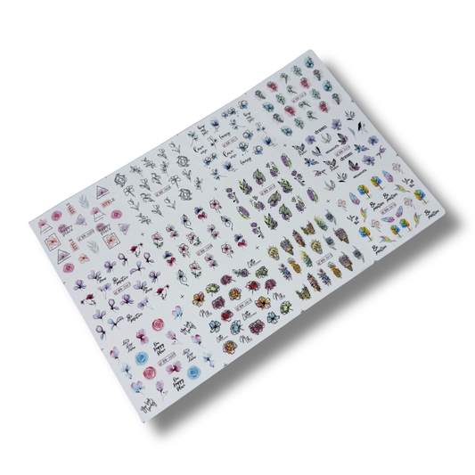 Water Decals - Blomster