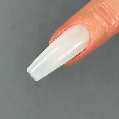 Milky White Shiny Top Coat
