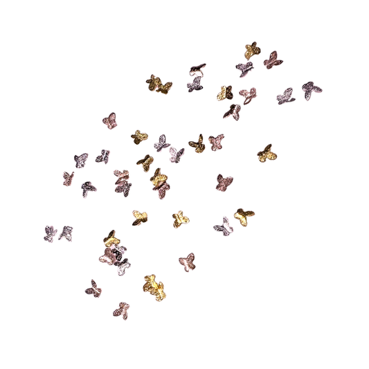 Mini Butterflies Nail Art